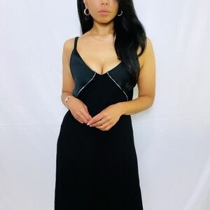 Zara Elegant Black Women's Midi Dress